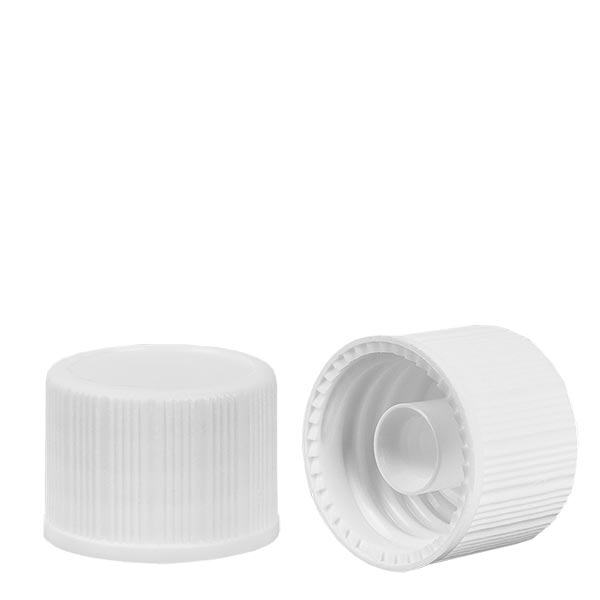 Skruvlock vit 18mm standard