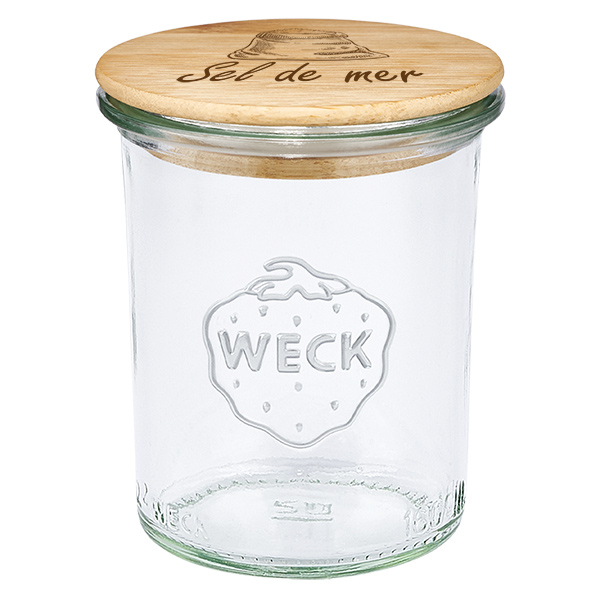 Trälock Sel de mer med WECK-glas 160 ml Trälock Sel de mer med WECK-glas 160 ml