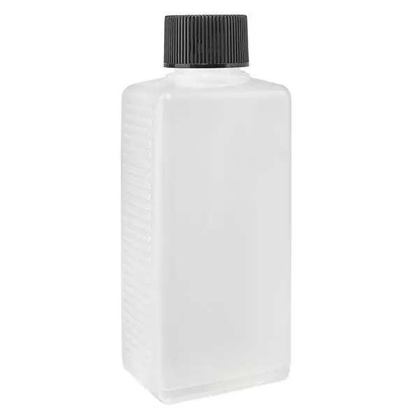 250 ml fyrkantig flaska PE natur, med lock 250 ml fyrkantig flaska PE natur, med lock
