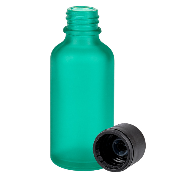 50ml flaska 6mm skruvkork svart standard GreenLine UT18/50 50ml flaska 6mm skruvkork svart standard GreenLine UT18/50