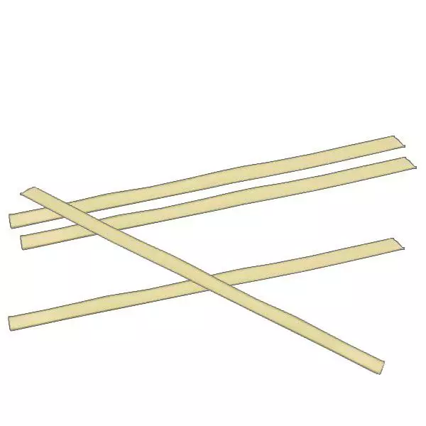 Klammerfäste platt guld (förpackning om 100) 160mm Klammerfäste platt guld (förpackning om 100) 160mm