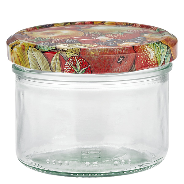 230 ml cylinderburk + BasicSeal-lock fruktdesign