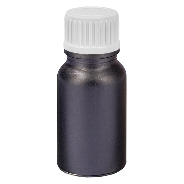 10ml Droppflaska 0,9mm vit med standardlock BlackLine UT18/10