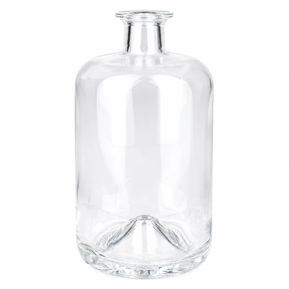 700 ml apoteksflaska Sofia utan lock UNiTWIST® 700 ml glasflaska Sofia utan lock UNiTWIST transparent tom Produktfoto mot vit bakgrund