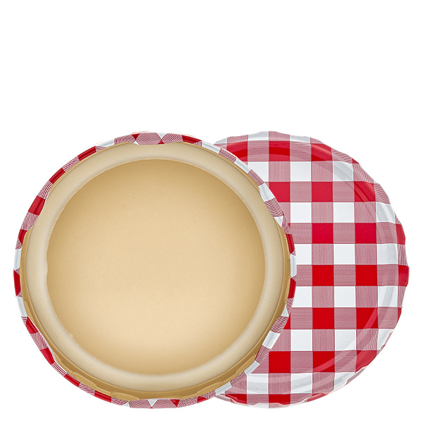 82 mm lock BasicSeal röd-vit rutmönstrad (TO82) UNiTWIST