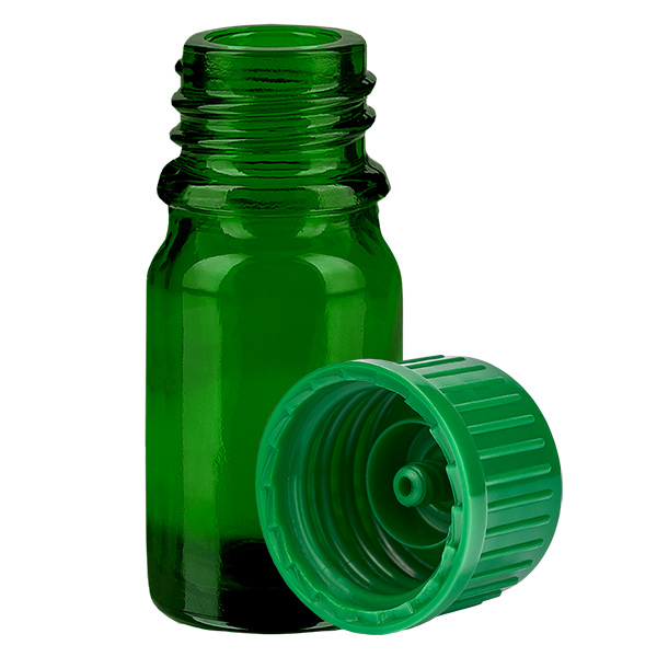 5ml flaska 11mm skruvkork grön Standard GreenLine UT18/5 5ml flaska 11mm skruvkork grön Standard GreenLine UT18/5