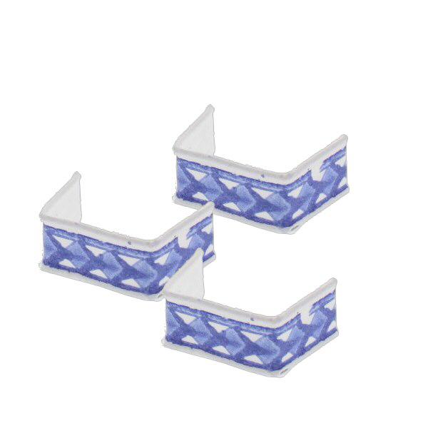 U-clip tejpfäste blå/vit (förpackning om 100) 33mm U-clip tejpfäste blå/vit (förpackning om 100) 33mm