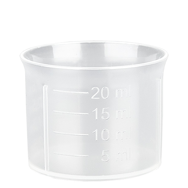 20ml transparent doseringsbägare med skala ApoGlas 20ml transparent doseringsbägare med skala ApoGlas