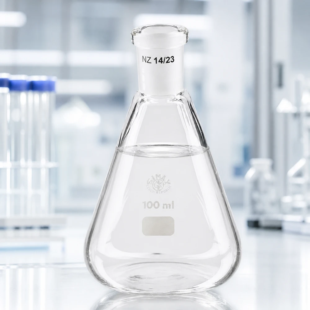 Erlenmeyerkolv 100ml med standard slipad fog (14/23)