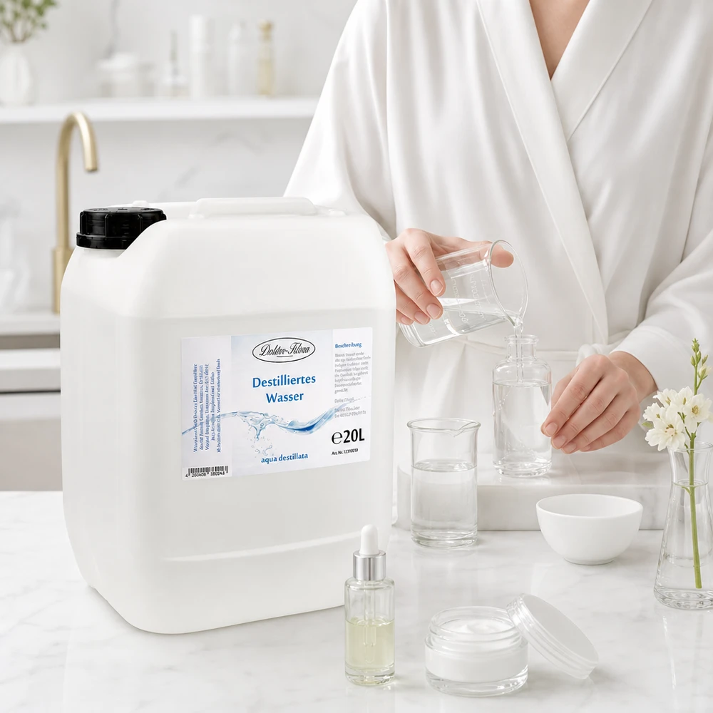 Destillerat vatten 20L Doktor-Klaus Doktor-Klaus destillerat vatten 20L perfekt för kosmetikaproduktion och gör-det-själv-produkter