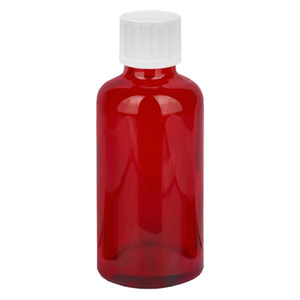 50ml Droppflaska 1,2mm vit standard förslutning RedL. UT18/50