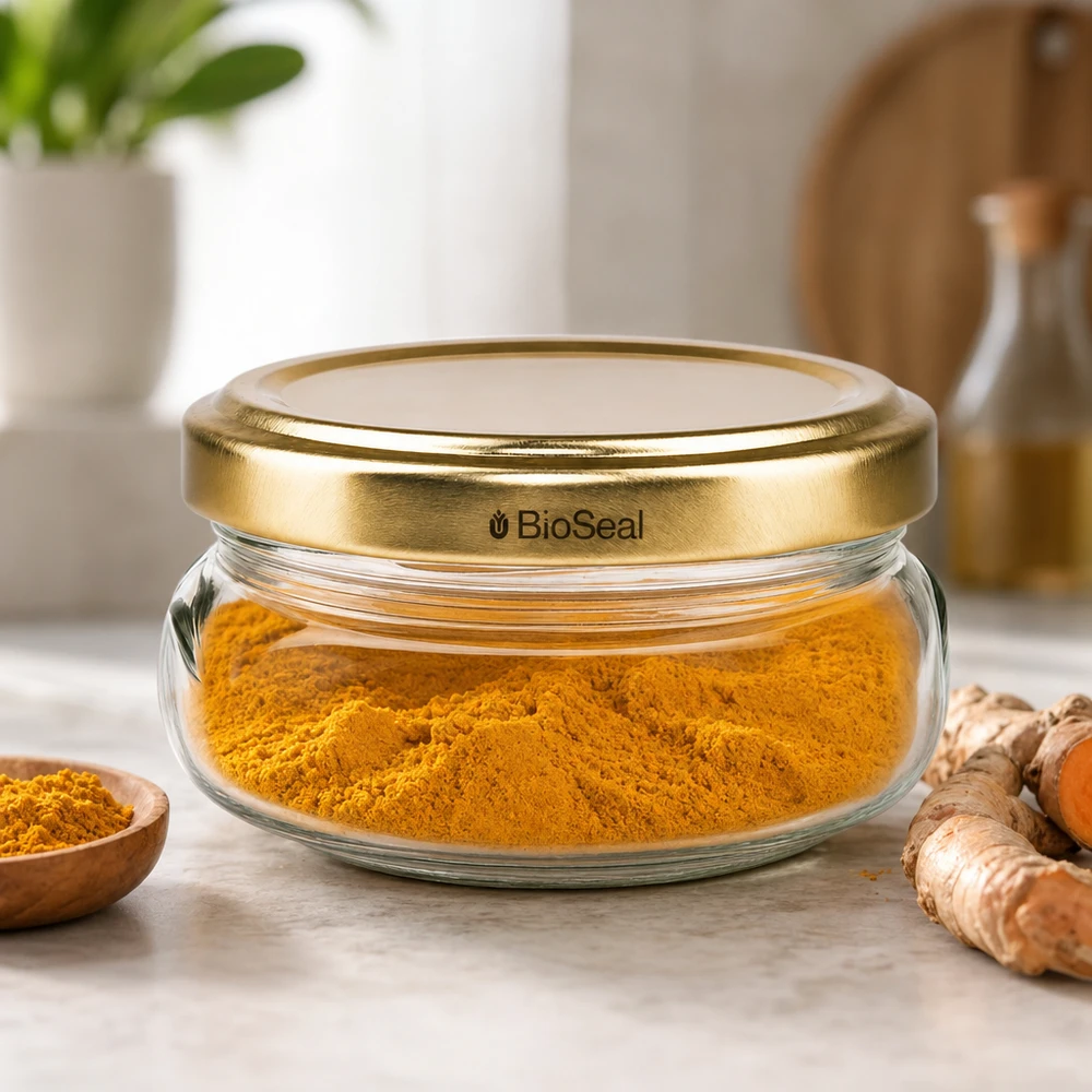 120 ml terrinburk med UNiTWIST BioSeal-lock i guld 120 ml terrinburk med UNiTWIST BioSeal-lock i guld