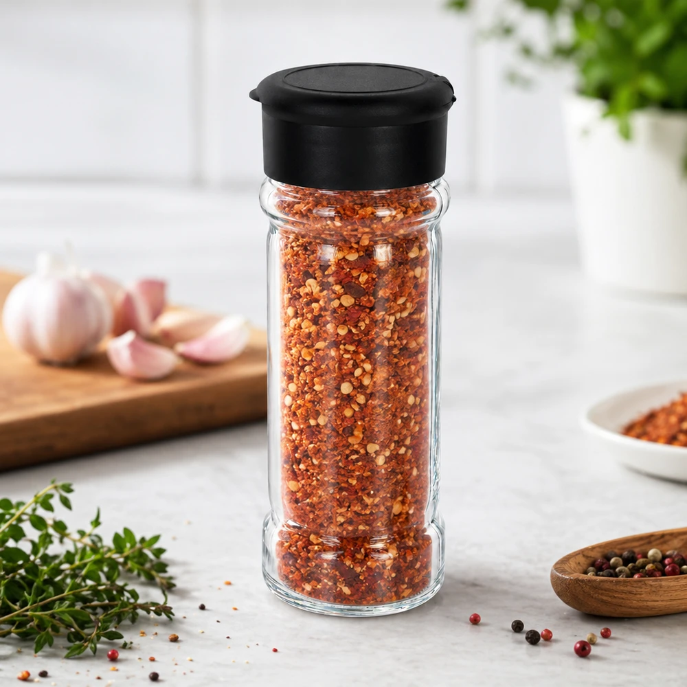 Salt-/kryddburk 100 ml med ströare, svart Salt-/kryddburk 100 ml med ströare, svart