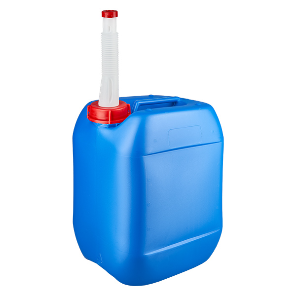 Dunk 10 liter blå med utloppsrör Flex Dunk 10 liter blå med utloppsrör Flex