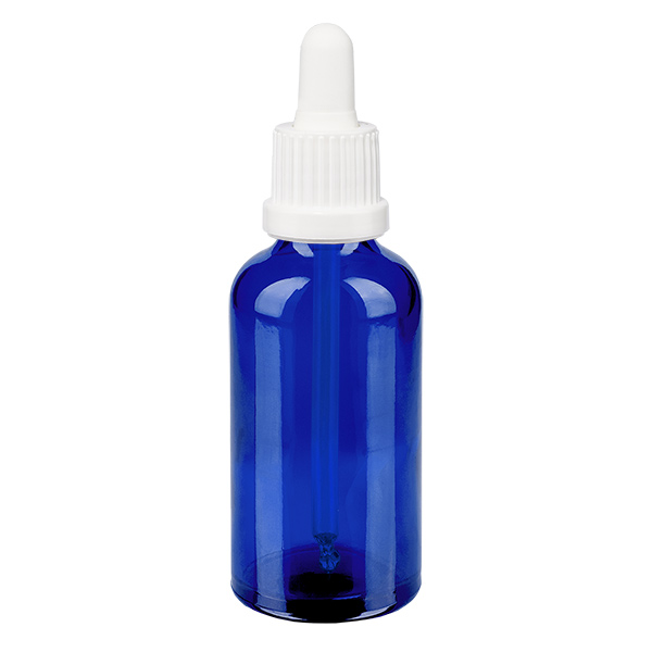 50ml Pipettflaska vit med manipuleringssäkert lock BlueLine UT18/50
