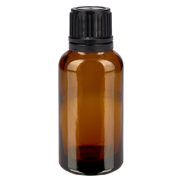 30ml flaska 11mm skruvkork svart med sabotageskydd BrownLine UT18/30