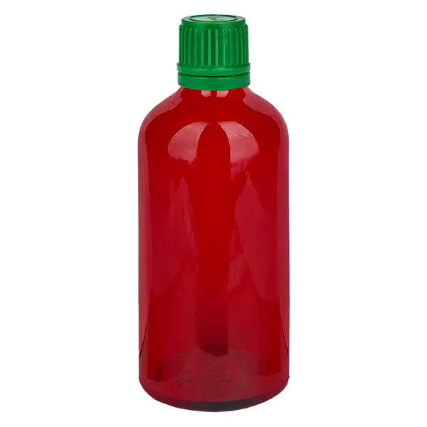 100ml flaska 11mm skruvkork grönt sabotagesäkert lock RedLine UT18/100 100ml flaska 11mm skruvkork grönt sabotagesäkert lock RedLine UT18/100