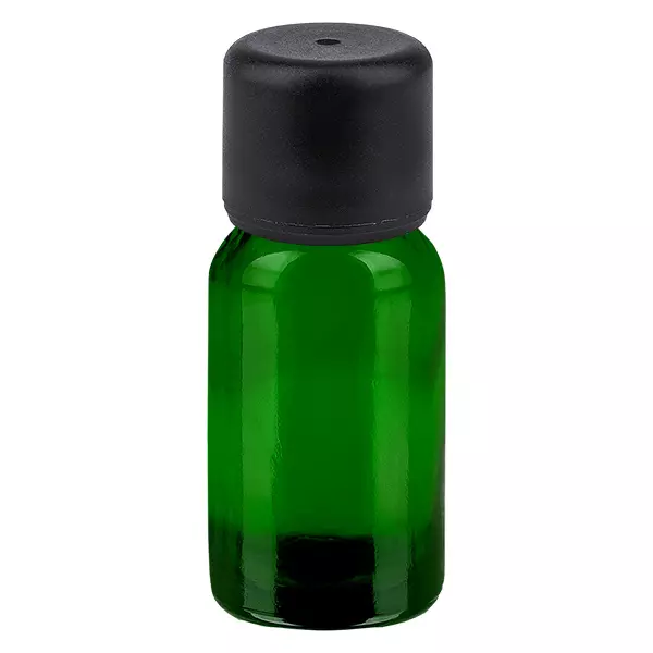 10ml flaska 6mm skruvkork svart Standard GreenLine UT18/10 10ml flaska 6mm skruvkork svart Standard GreenLine UT18/10