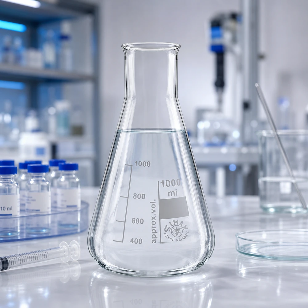 Erlenmeyerkolv 1000ml bred hals Erlenmeyerkolv 1000ml bred hals