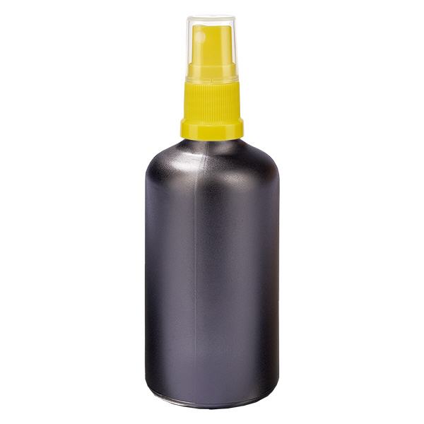 100 ml sprayflaska gul/transparent standardlock BlackLine UT18/100