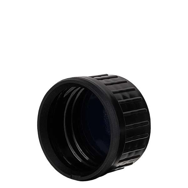 Svart skruvkork för violetta oljeflaskor