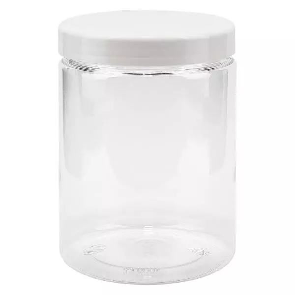 Petpacker 1000ml kristallklar öppning 100mm inkl. lock Petpacker 1000ml kristallklar öppning 100mm inkl. lock