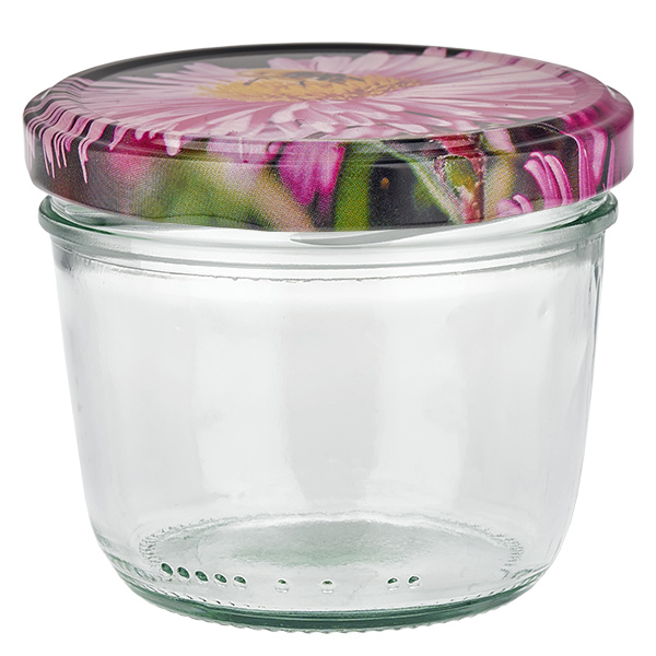 230ml Krossade glasögon + BasicSeal lock blommig design UNiTWIST