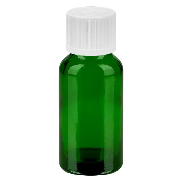 20ml flaska 11mm skruvkork vit standard med sabotageskydd GreenLine UT18/20 20ml flaska 11mm skruvkork vit standard med sabotageskydd GreenLine UT18/20