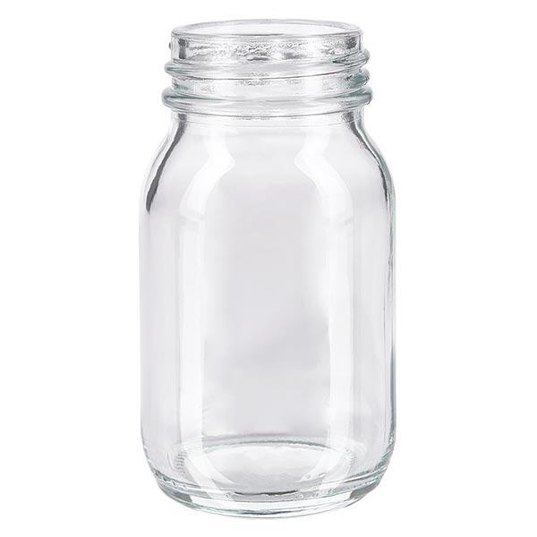 100ml flaska med bred hals, klarglas