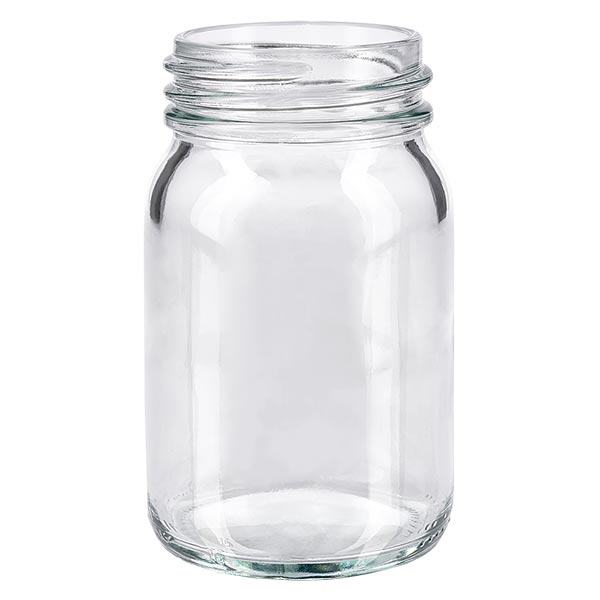 200 ml vidhalsad flaska av klarglas