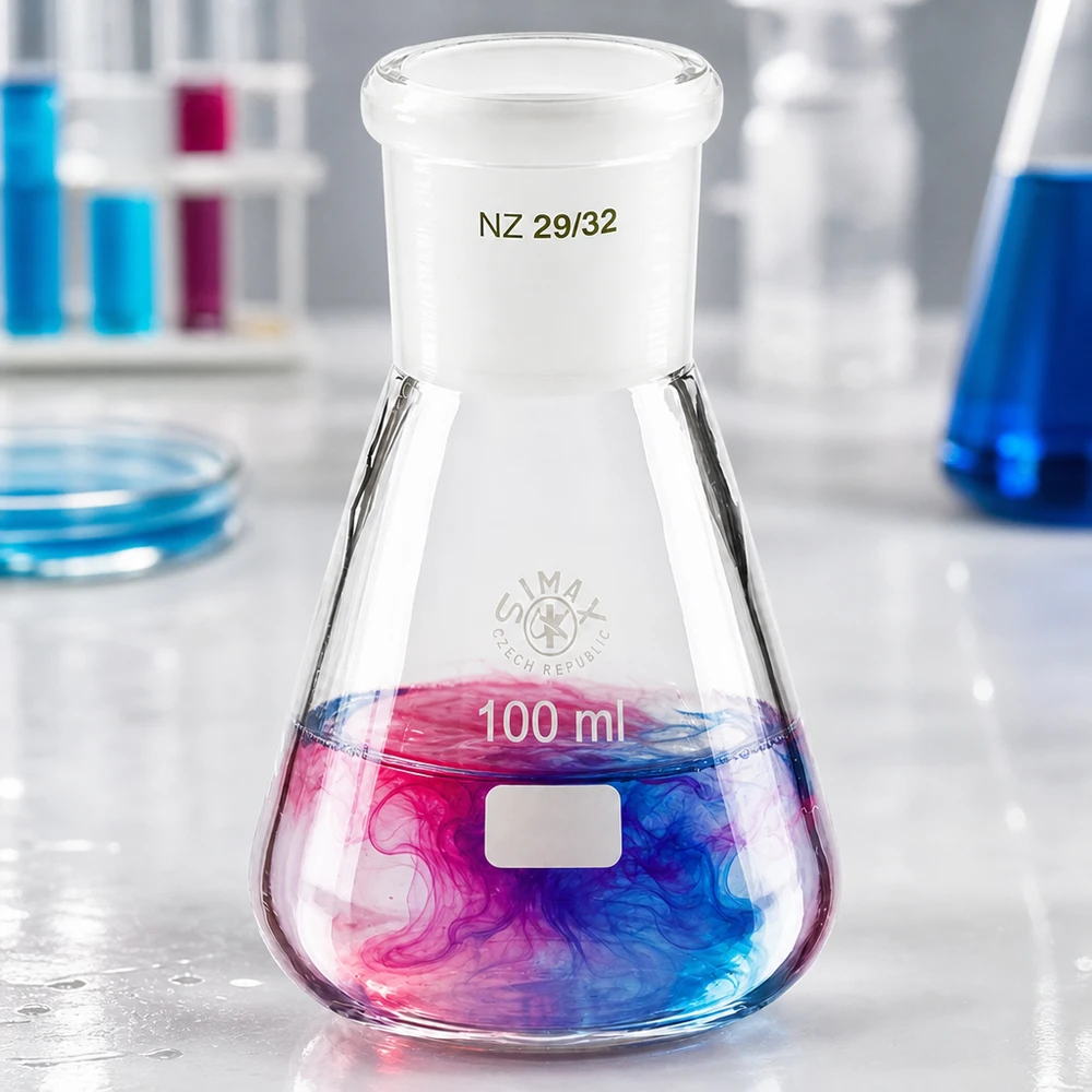 Erlenmeyerkolv 100ml med standardslipad fog (29/32)