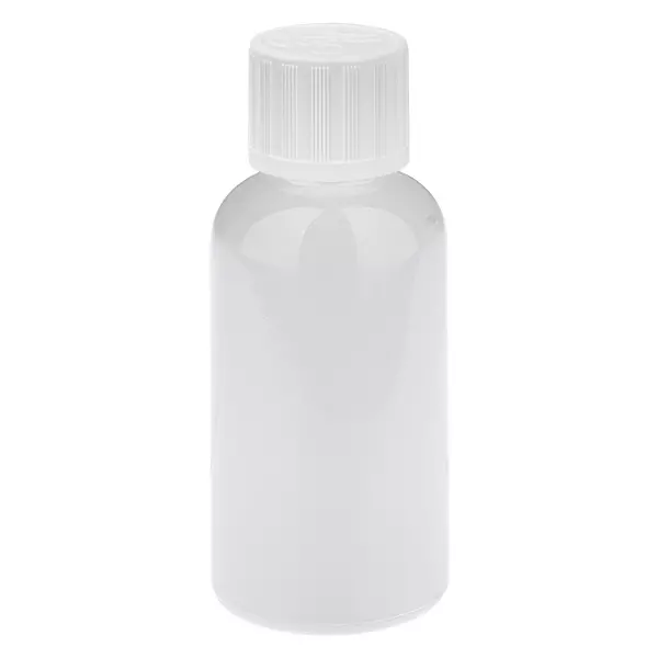 30 ml droppflaska 1,2 mm vit standardkork barnsäker WhiteLine UT18/30 30 ml droppflaska 1,2 mm vit standardkork barnsäker WhiteLine UT18/30