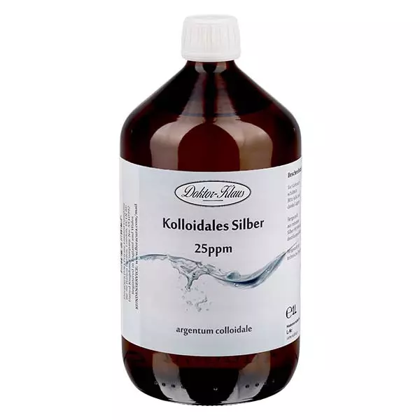 Kolloidalt silver 25ppm 1000ml Doktor-Klaus Kolloidalt silver 25ppm 1000ml Doktor-Klaus