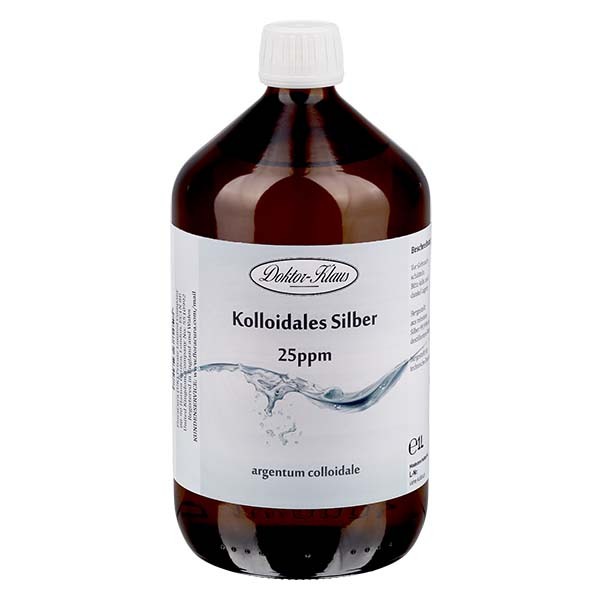 Kolloidalt silver 25ppm 1000ml Doktor-Klaus Kolloidalt silver 25ppm 1000ml Doktor-Klaus