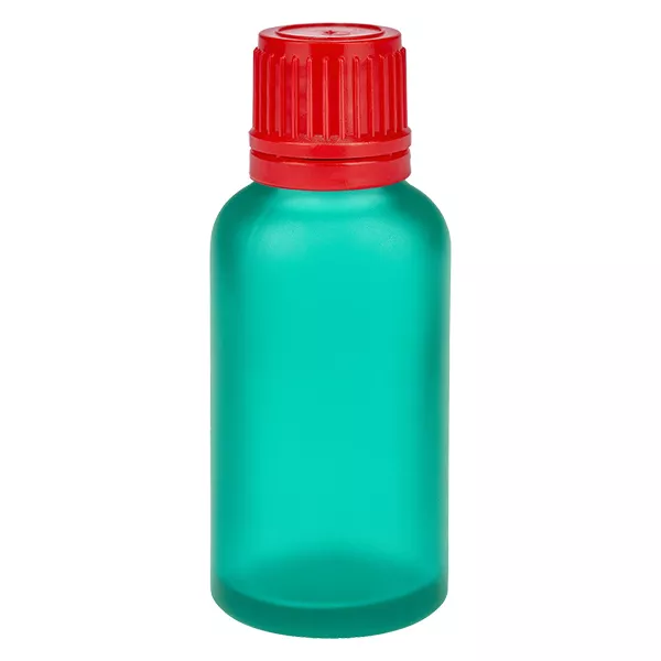 30ml flaska 11mm skruvkork röd sabotagesäker kapsyl GreenLine UT18/30 30ml flaska 11mm skruvkork röd sabotagesäker kapsyl GreenLine UT18/30