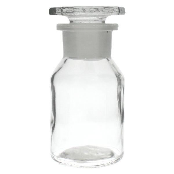 Branthalsad flaska 50ml klar glaspropp med bred hals