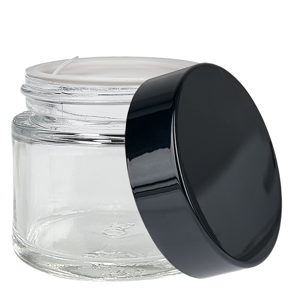 Glasburk 60ml klar med UNiTWIST-insatslock Glasburk 60ml klar med UNiTWIST-insatslock