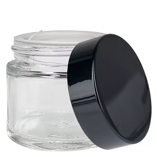 Glasburk 60ml klar med UNiTWIST-insatslock Glasburk 60ml klar med UNiTWIST-insatslock
