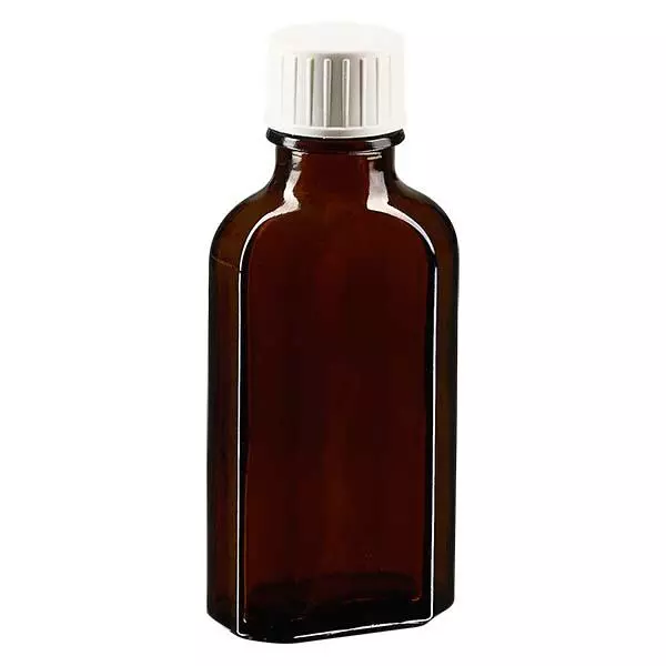 50 ml Meplat brunt skruvlock med hällring 50 ml Meplat brunt skruvlock med hällring