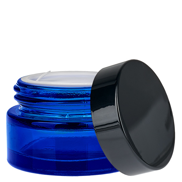 Glasburk 20ml blå med UNiTWIST-insatslock Glasburk 20ml blå med UNiTWIST-insatslock