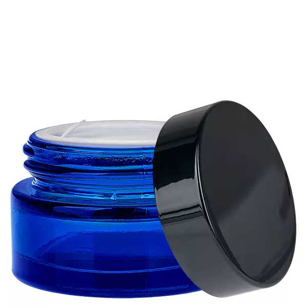 Glasburk 20ml blå med UNiTWIST-insatslock Glasburk 20ml blå med UNiTWIST-insatslock