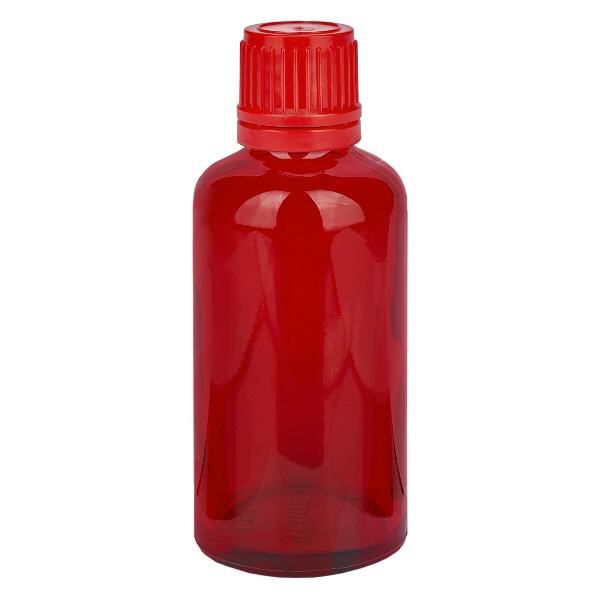 50ml flaska 11mm skruvkork röd sabotagekork RedLine UT18/50 50ml flaska 11mm skruvkork röd sabotagekork RedLine UT18/50