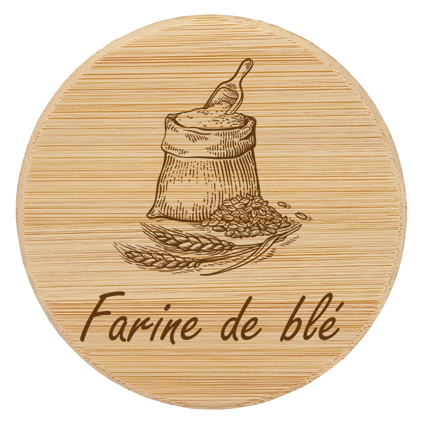 Trälock farine de blé för WECK RR100