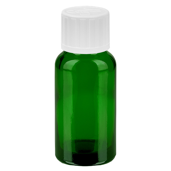 20 ml droppflaska 1,2 mm vit standardförslutning GreenL.UT18/20