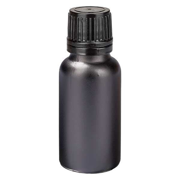 20ml Droppflaska 1mm med självstängande förslutning BlackL. UT18/20 20ml Droppflaska 1mm med självstängande förslutning BlackL. UT18/20