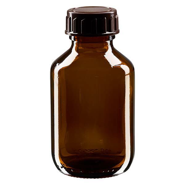 100ml medicinflaska brun, med lock brun ApoGlas 100ml medicinflaska brun, med lock brun ApoGlas