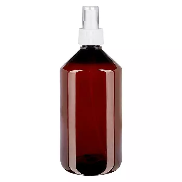 PET-flaska 750ml med vit sprayflaska
