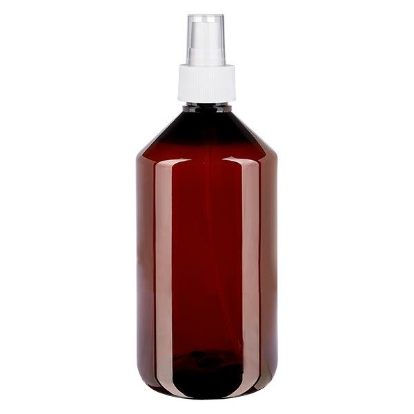 PET-flaska 750ml med vit sprayflaska PET-flaska 750ml med vit sprayflaska