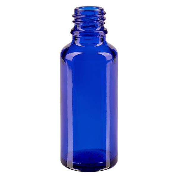 Droppflaska 30ml DIN 18 BLÅTT GLAS Droppflaska 30ml DIN 18 BLÅTT GLAS