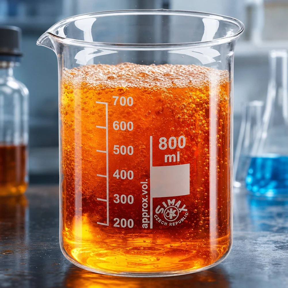 Robust bägare 800ml borosilikatglas med låg gjutform för mångsidiga användningsområden i laboratorier och industri